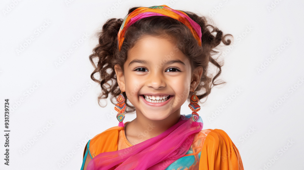 happy indian girl laughing on white background happy indian girl laughing on white background