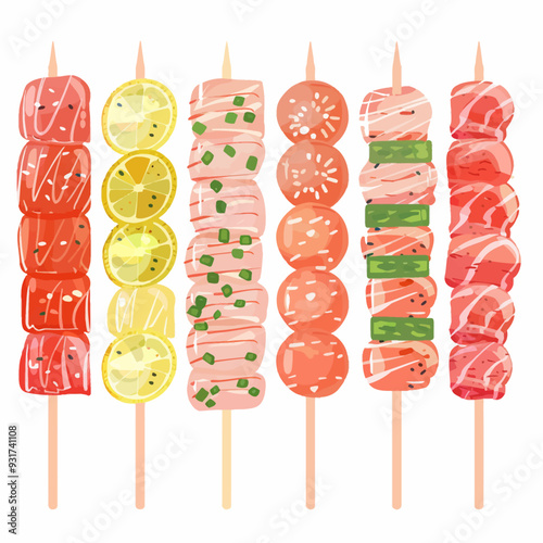Vector Beef Stick simple and minim