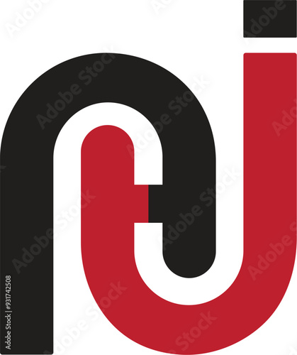 N logo design. NI logo vectors. Luxury NI logo design. Creative IN or NI logo design. Simple, abstract, alphabet, initials N or NI logo design. House, real estate, financial, technology IN or NI logo