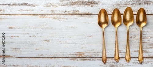 Vintage golden coffee spoon...