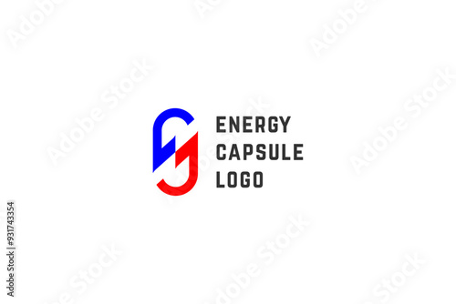 Template logo design solution for pharmacy energy product