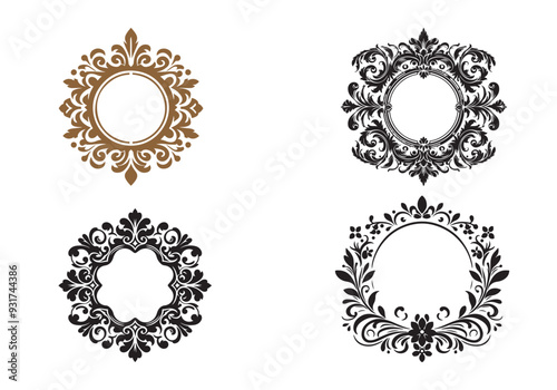 Luxury decorative frame or decorative photo frame design. Customizable