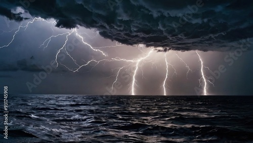 Lightning Bolt in Ocean