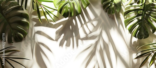 Tropical leaves create a na...