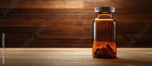 Pill bottle made of glass o...