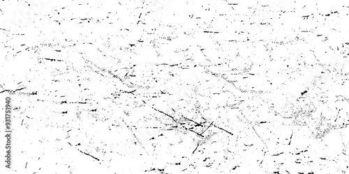 Grunge black and white crack paper texture design and texture of a concrete wall with cracks and scratches background .. Vintage abstract texture of old surface.. Grunge texture for make poster .	