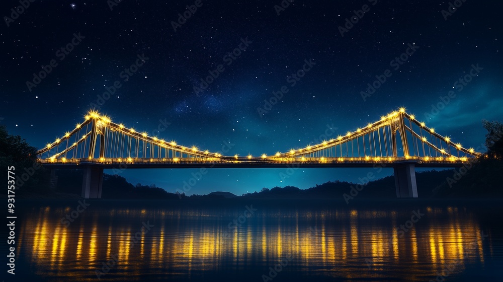 Fototapeta premium golden gate bridge at night