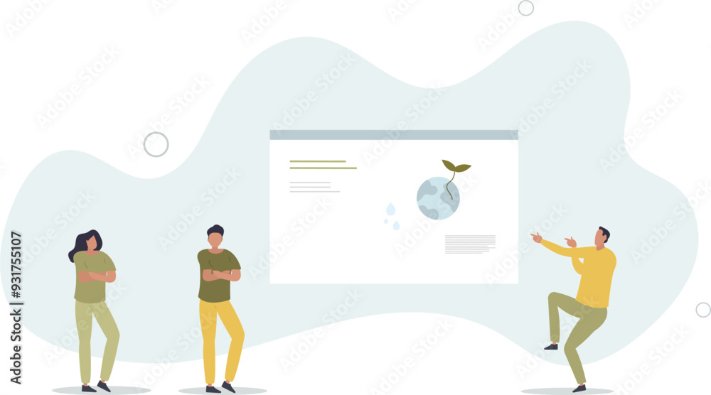 Knowledge and study about planet conservation.flat design with people. Knowledge and study about planet conservation.flat design with people.