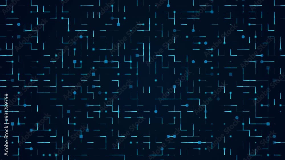 Glowing Circuit Animation Glowing Circuit Animation