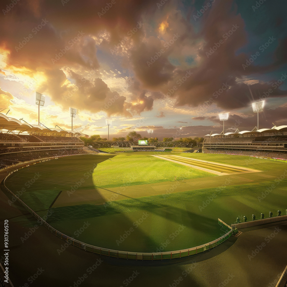 beautiful view of cricket stadium beautiful view of cricket stadium