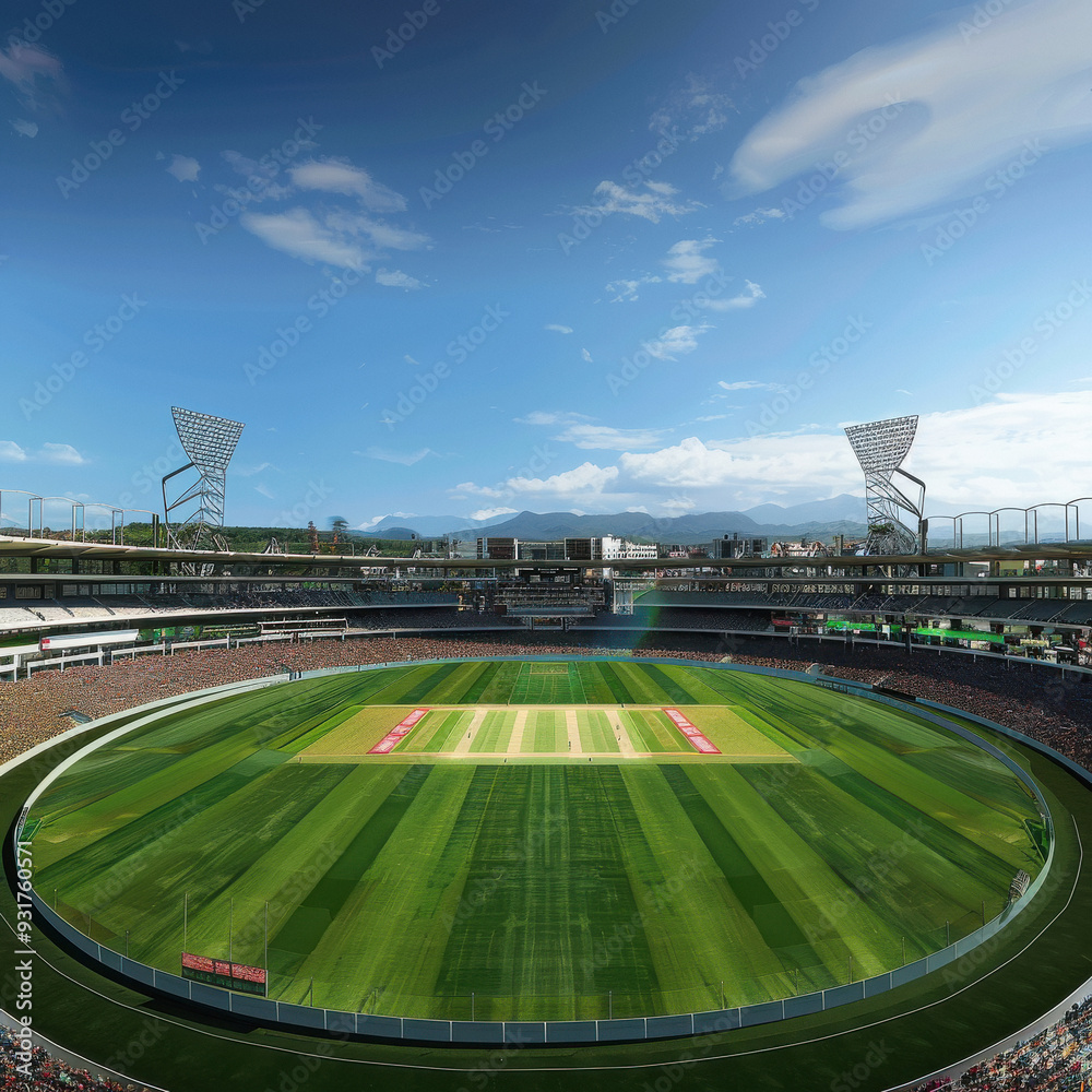 Fototapeta premium beautiful view of cricket stadium