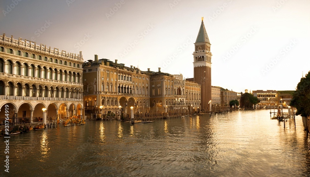 Fototapeta premium Venetian Elegance: Experiencing Sophistication within Timeless Architectural Beauty