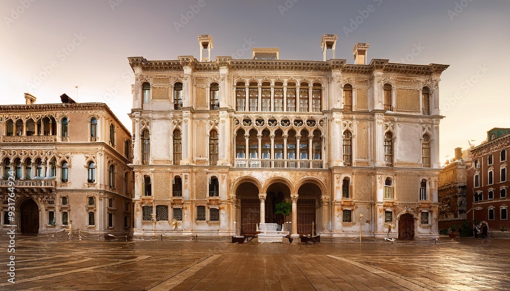 Obraz premium Venetian Elegance: Experiencing Sophistication within Timeless Architectural Beauty