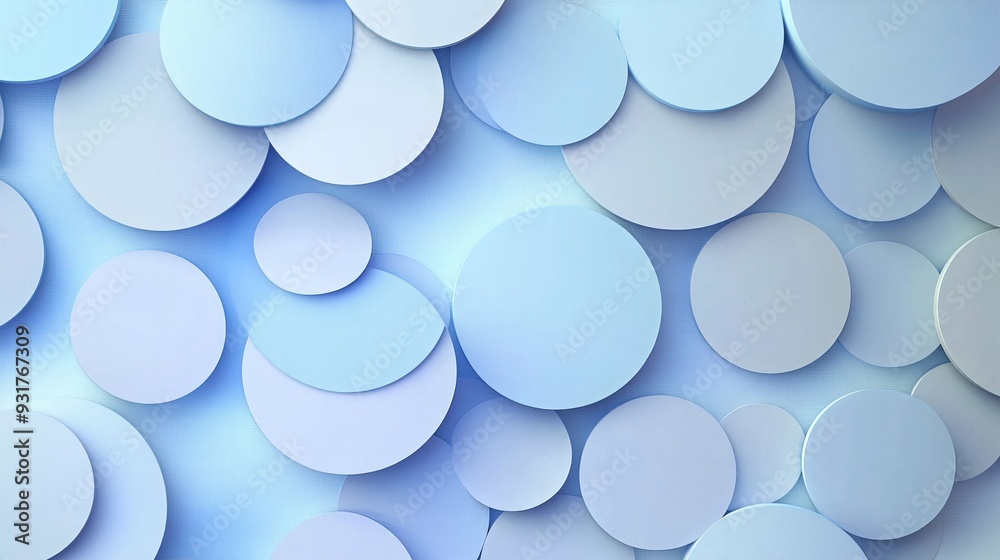 Randomly layered circles of different sizes forming an abstract pattern Randomly layered circles of different sizes forming an abstract pattern
