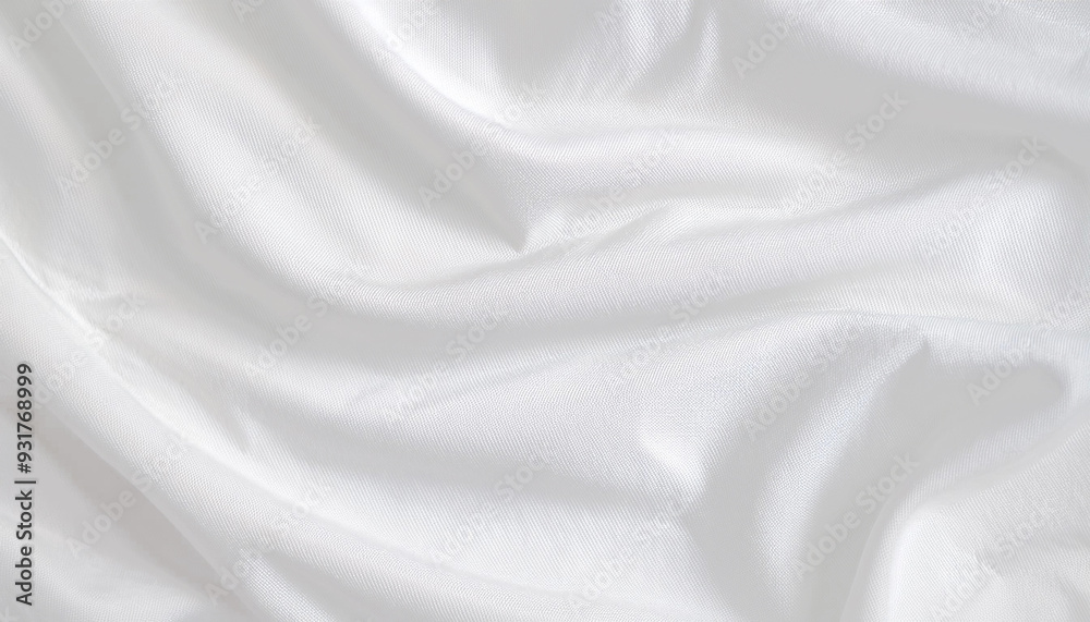 Obraz premium Close up white fabric texture background for design