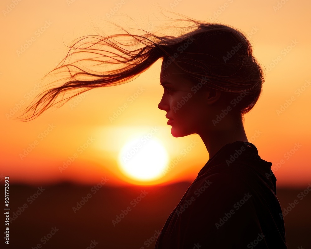 Evening summer outfits, highlighting transition from day to night close up evening style ethereal Silhouette sunset backdrop Evening summer outfits, highlighting transition from day to night close up evening style ethereal Silhouette sunset backdrop