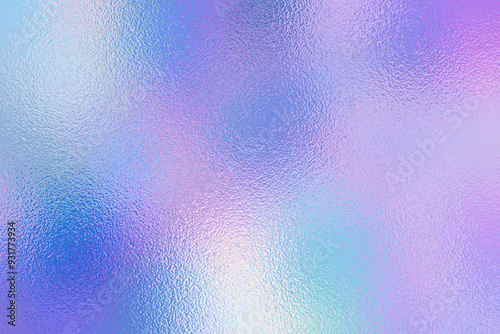 
Trendy holographic iridescent foil texture for design. Rainbow shine background, metal effect.