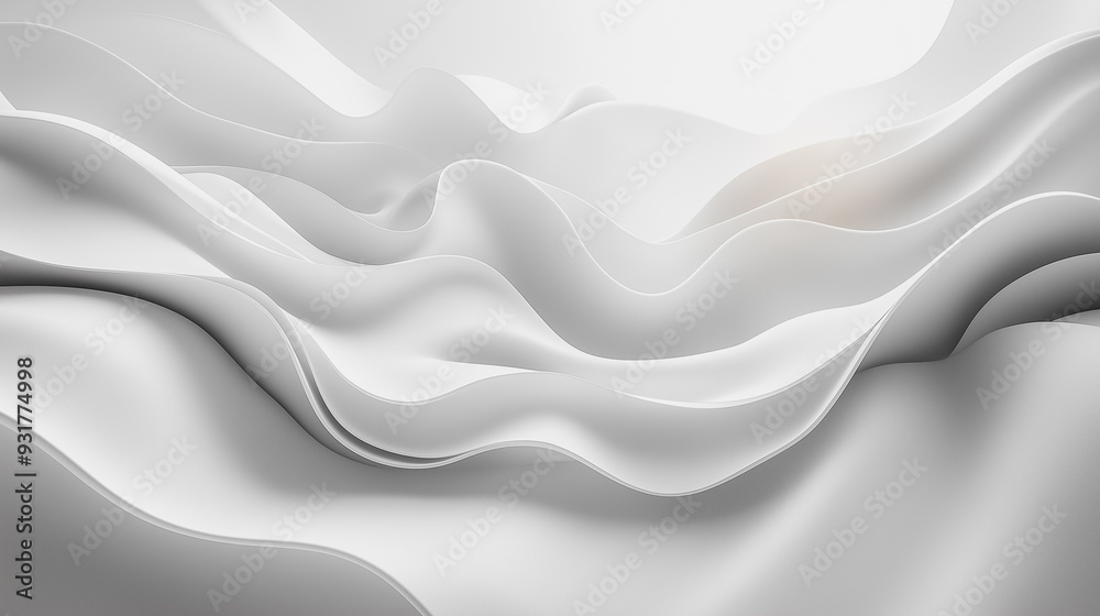 A white background with a wave pattern. The wave pattern is very smooth and continuous A white background with a wave pattern. The wave pattern is very smooth and continuous