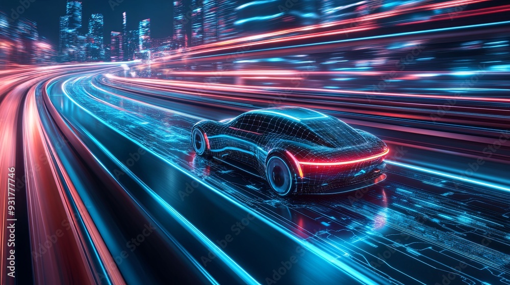 Futuristic Travel Exploration Concept Futuristic Travel Exploration Concept