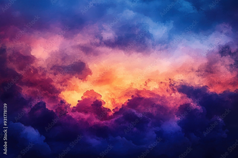 A serene dawn or twilight cityscape showcasing a dazzling array of azure, purple, amber, scarlet, and golden shades A serene dawn or twilight cityscape showcasing a dazzling array of azure, purple, amber, scarlet, and golden shades