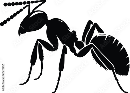 ant art drawing printable silhouettes vector design transparent background photo