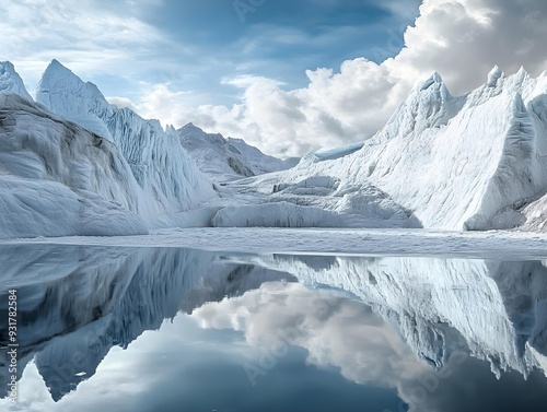 perito moreno glacier arid region photo