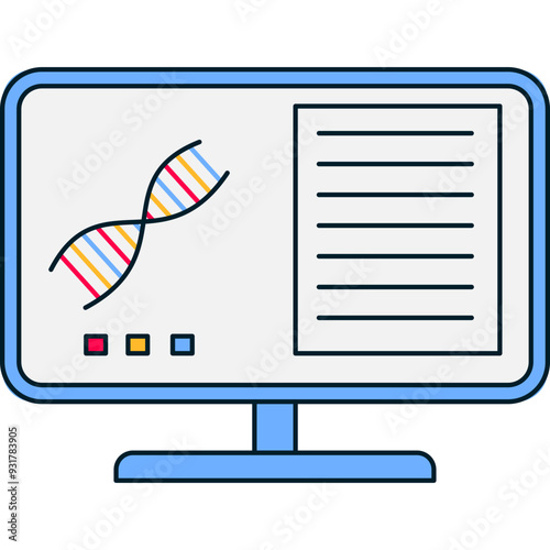 Bioinformatics Flat Icon