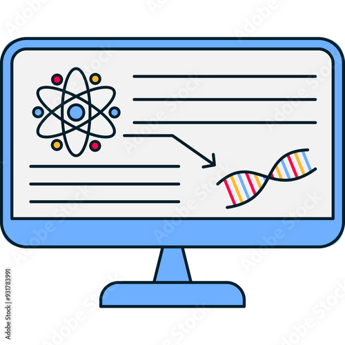 Bioinformatics Flat Icon