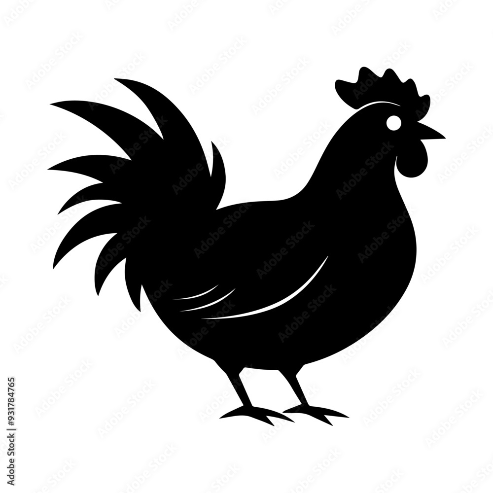chicken silhouette vector illustration chicken silhouette vector illustration
