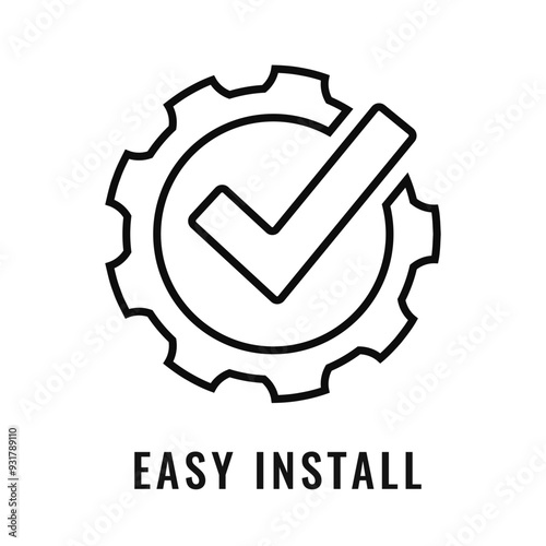 Obraz na płótnie Easy to install vector line icon w salonie