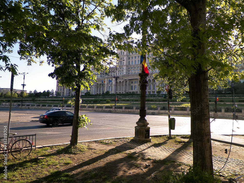 Naklejka premium Parliament Palace, Romania Bucharest.