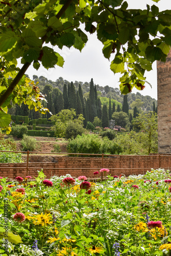 Tableau sur toile Espléndida vista de la Alhambra, uno de los destinos turísticos más icónicos de España