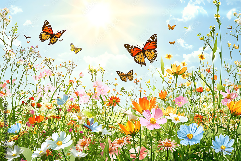 butterflies and flowers butterflies and flowers