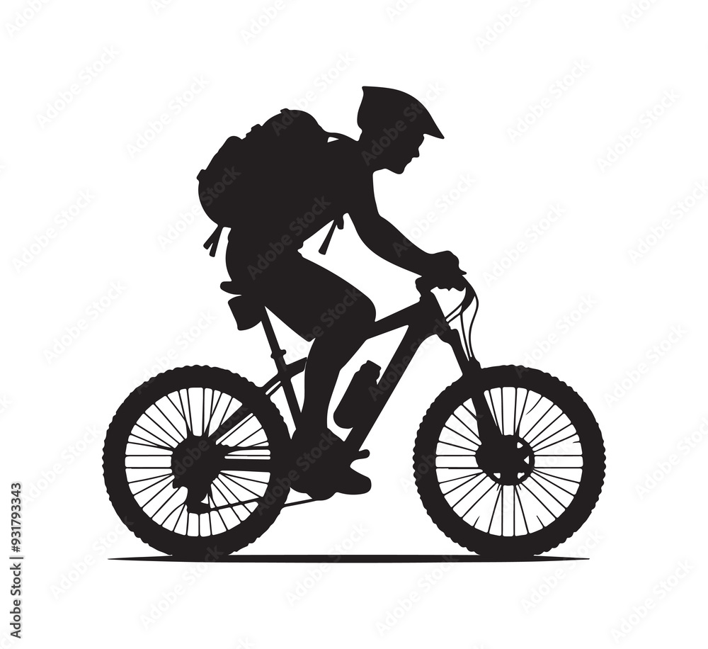 silhouette of a person riding a bike silhouette of a person riding a bike