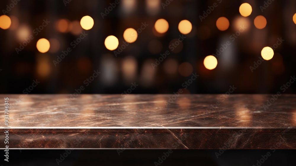 Blank dark marble table top or kitchen island Blank dark marble table top or kitchen island