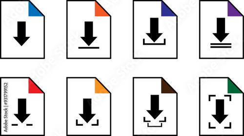 Download icon. Load symbol down arrow symbol.