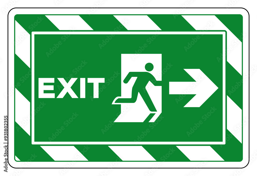 Exit Arrow Right Symbol Sign, Vector Illustration, Isolate On White Background Label. EPS10 Exit Arrow Right Symbol Sign, Vector Illustration, Isolate On White Background Label. EPS10