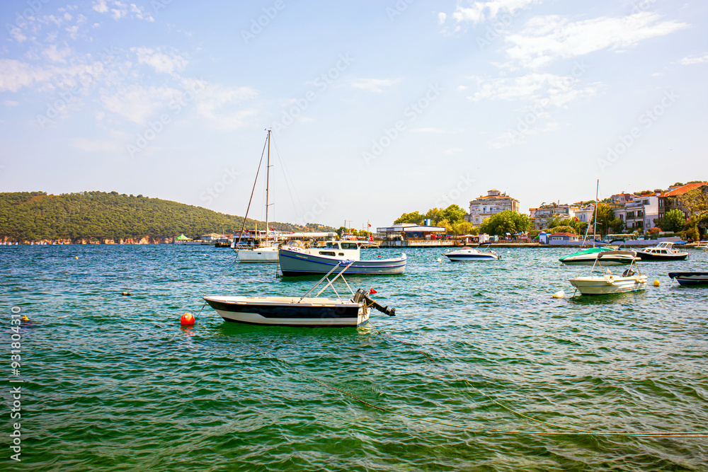 View burgazada island harbor, prince islands, adalar, istanbul View burgazada island harbor, prince islands, adalar, istanbul