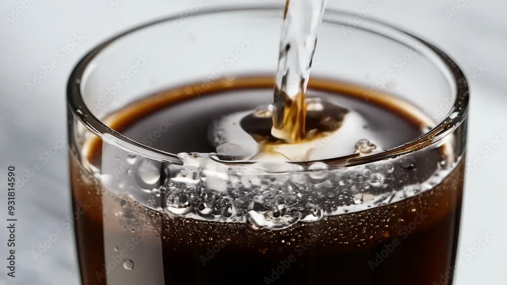 Elegant Cold Brew Coffee in a Classic Glass Elegant Cold Brew Coffee in a Classic Glass