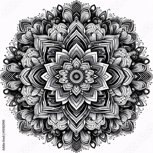 RGB colorful mandala design
