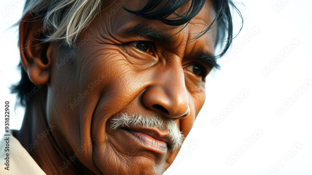 Close-up of an Elderly Man's Face Close-up of an Elderly Man's Face