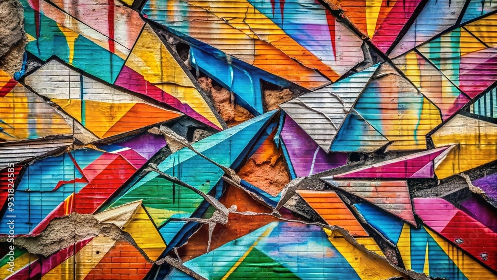 Edgy and Raw: Broken lines, jagged edges, unfinished quality, street art inspiration. Edgy and Raw: Broken lines, jagged edges, unfinished quality, street art inspiration.