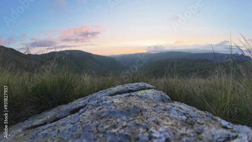 Summer sunrise timelapse in the lake district