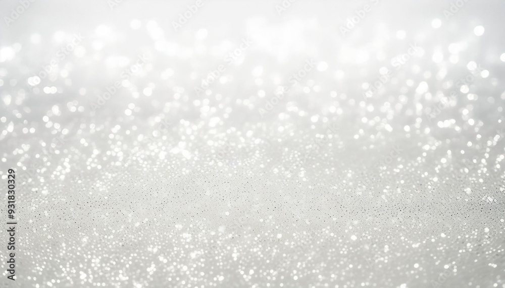 Obraz premium Closeup of Bright white Snow, with Sparkling glitter and Frosty Texture – Minimalist Winter Wonderland Background for Festive and Christmas Seasonal Themes