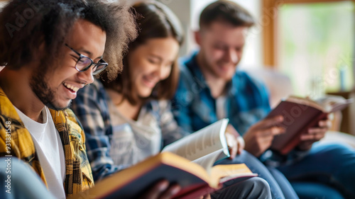 Group of Friends Studying The Bible Together