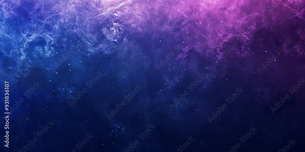 Fototapeta premium Dark blue purple color gradient background, grainy texture effect, web banner abstract design, copy space