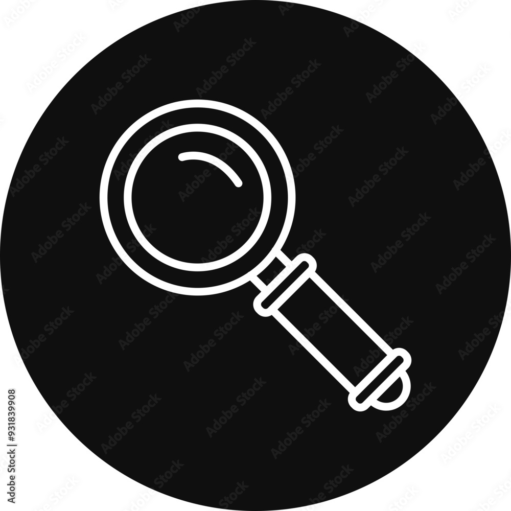 Magnifier Vector Icon Design Magnifier Vector Icon Design