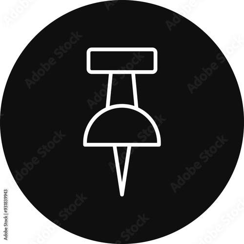Pin Vector Icon Design
