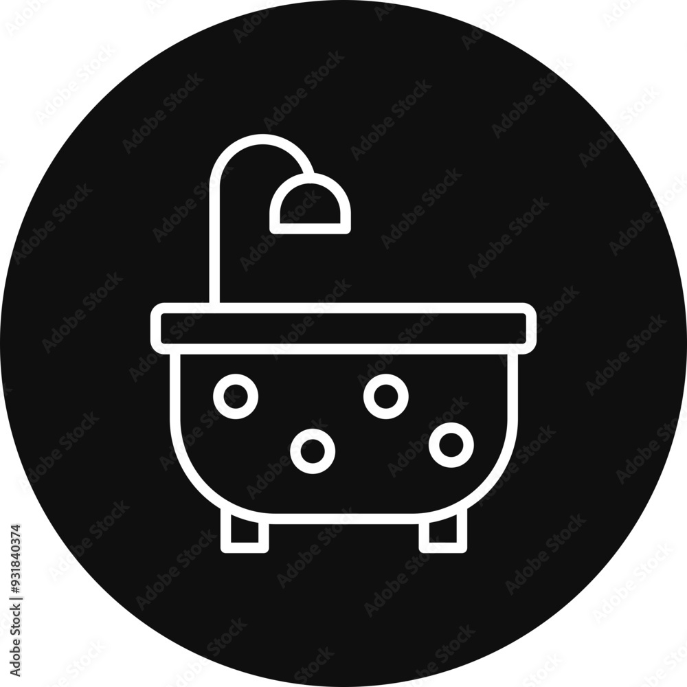 Bathtub Vector Icon Design Bathtub Vector Icon Design