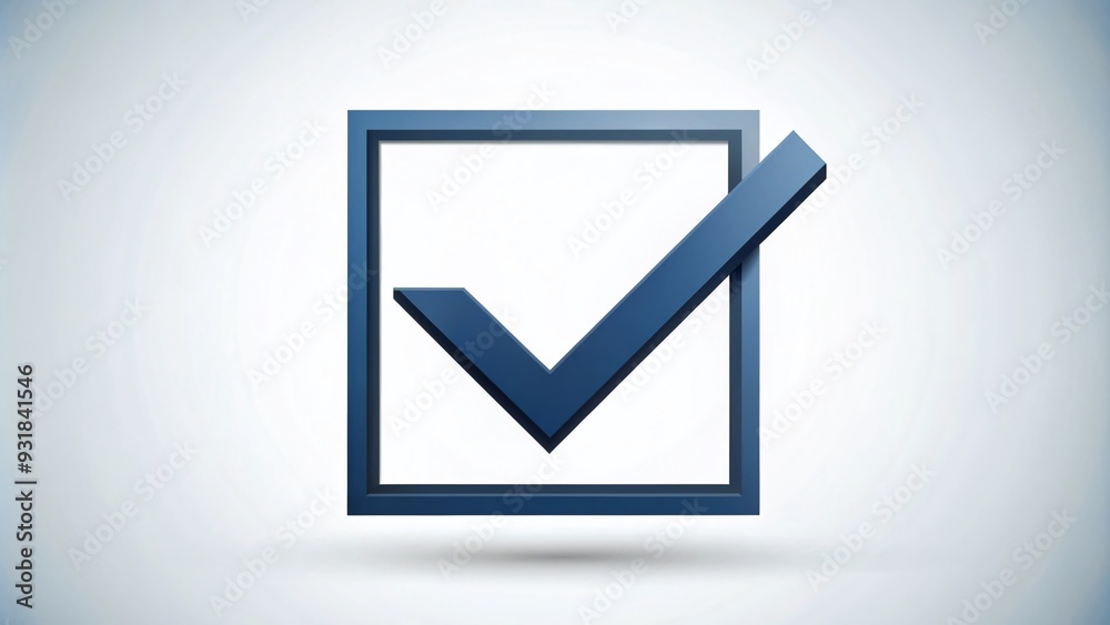 Minimalistic Checkmark Symbol: Clean lines, simple shapes, checkmark graphic, voting, minimalist. Minimalistic Checkmark Symbol: Clean lines, simple shapes, checkmark graphic, voting, minimalist.